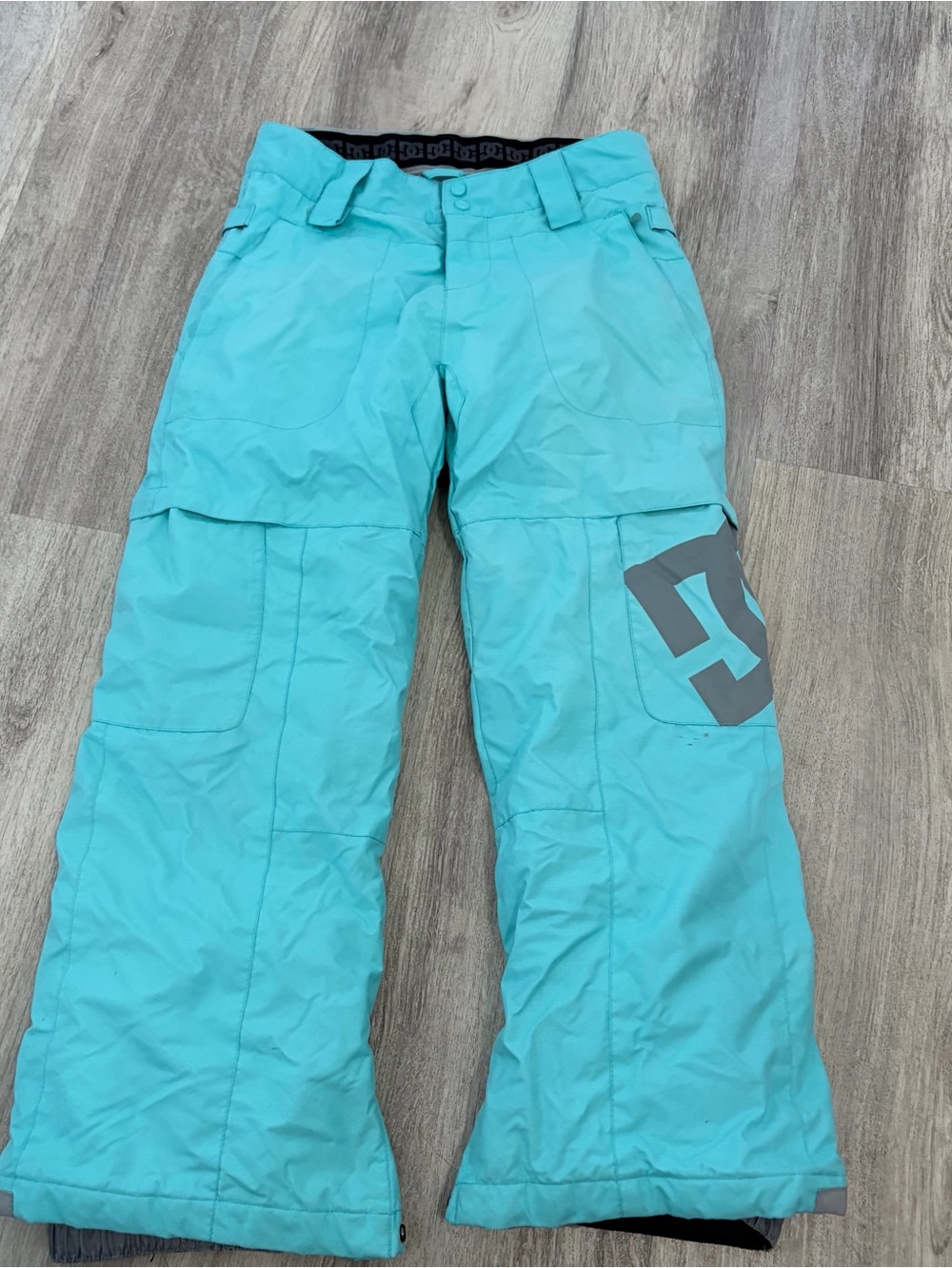 DC snow pants Youth Medium Girls Teal Skiing Snowboarding Winter Insulated